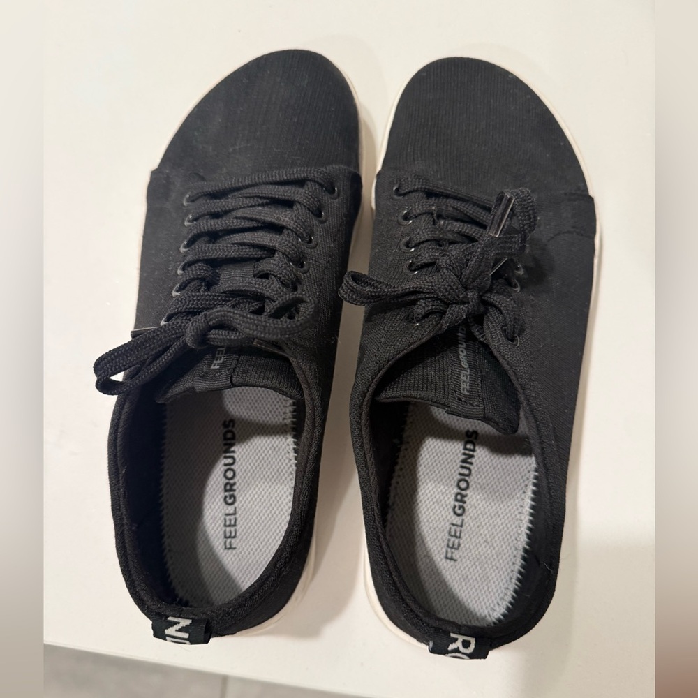 Feelground barefoot shoes - original knit - black and white
